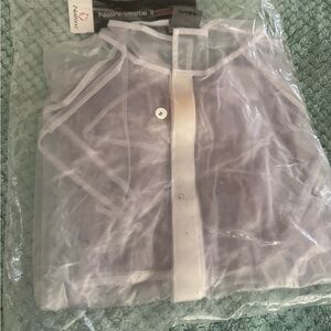 Nalini transparent cycling rain jacket.  🚴